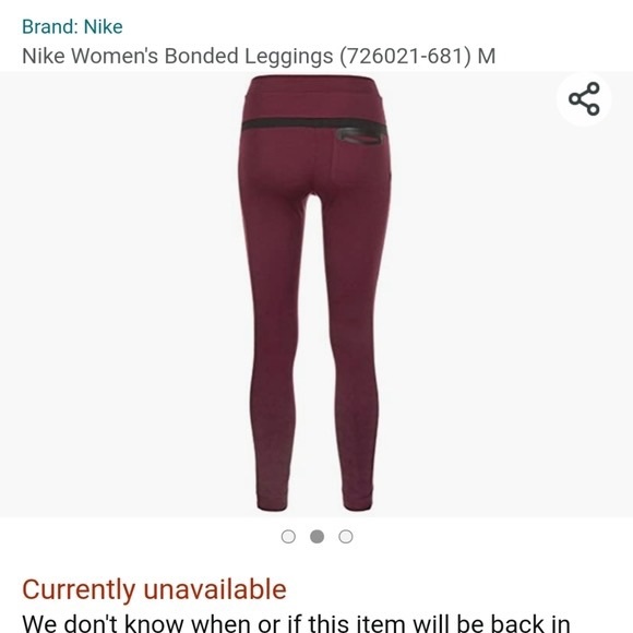 Nike Sportswear Bonded Sportswear tech compression athletic pants Maroon - Picture 7 of 7